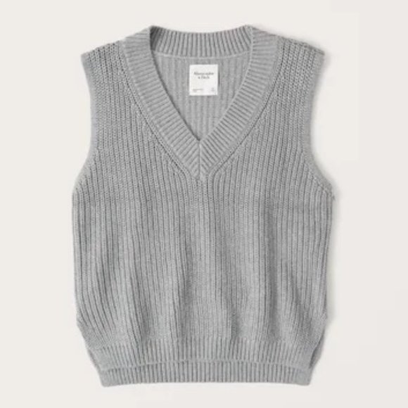 Abercrombie Oversized Sweater Vest Sz 